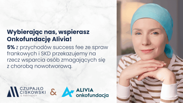 Wspieramy Onkofundację Alivia – 5% z naszego przychodu dla pacjentów onkologicznych